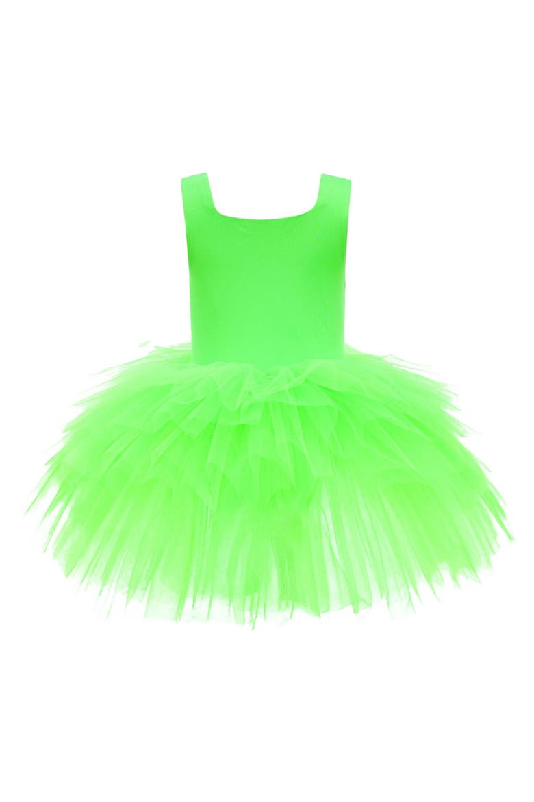 Neon Tutu Dress, Main, color, Green