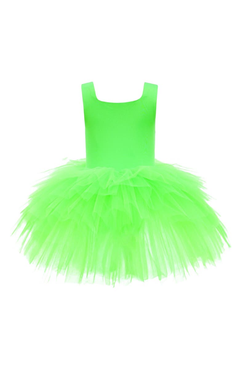 Mimi Tutu Neon Tutu Dress, Main, color, Green