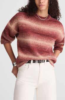 Madewell Space Dyed Drop Shoulder Crewneck Sweater