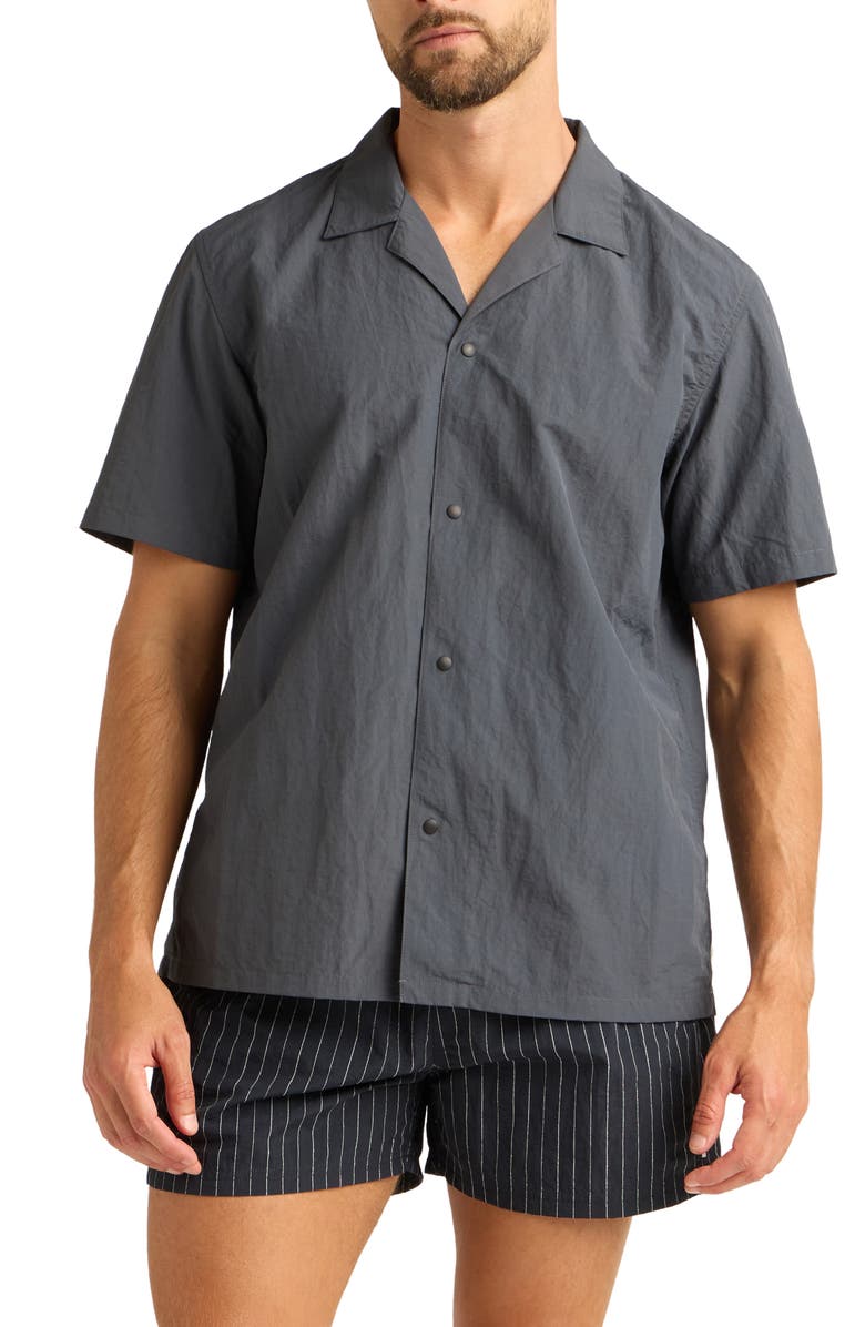 AUTO-REPLY<sup>™</sup> Alex Nylon Camp Shirt, Main, color, Granite