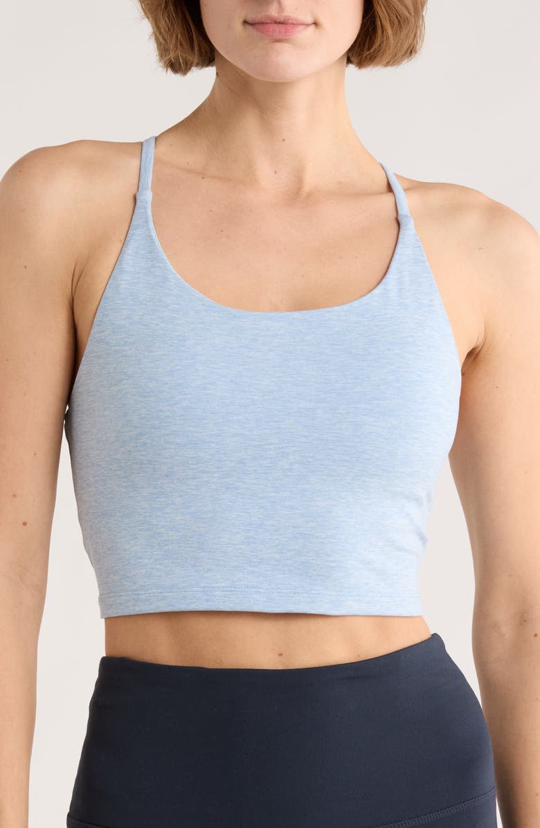 MARIKA Hayden Long Sports Bra, Main, color, Celestial Blue