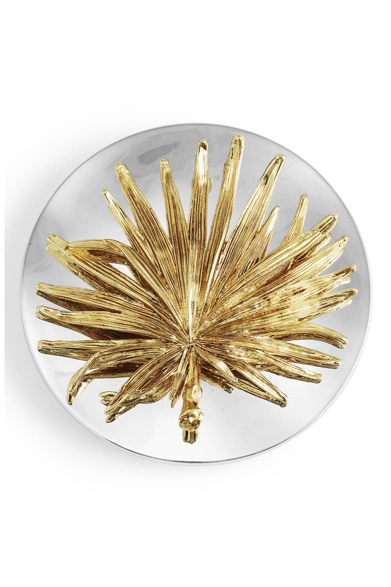 Palm Single Wick Scented Candle, Alternate, color, WHITE/ GOLD