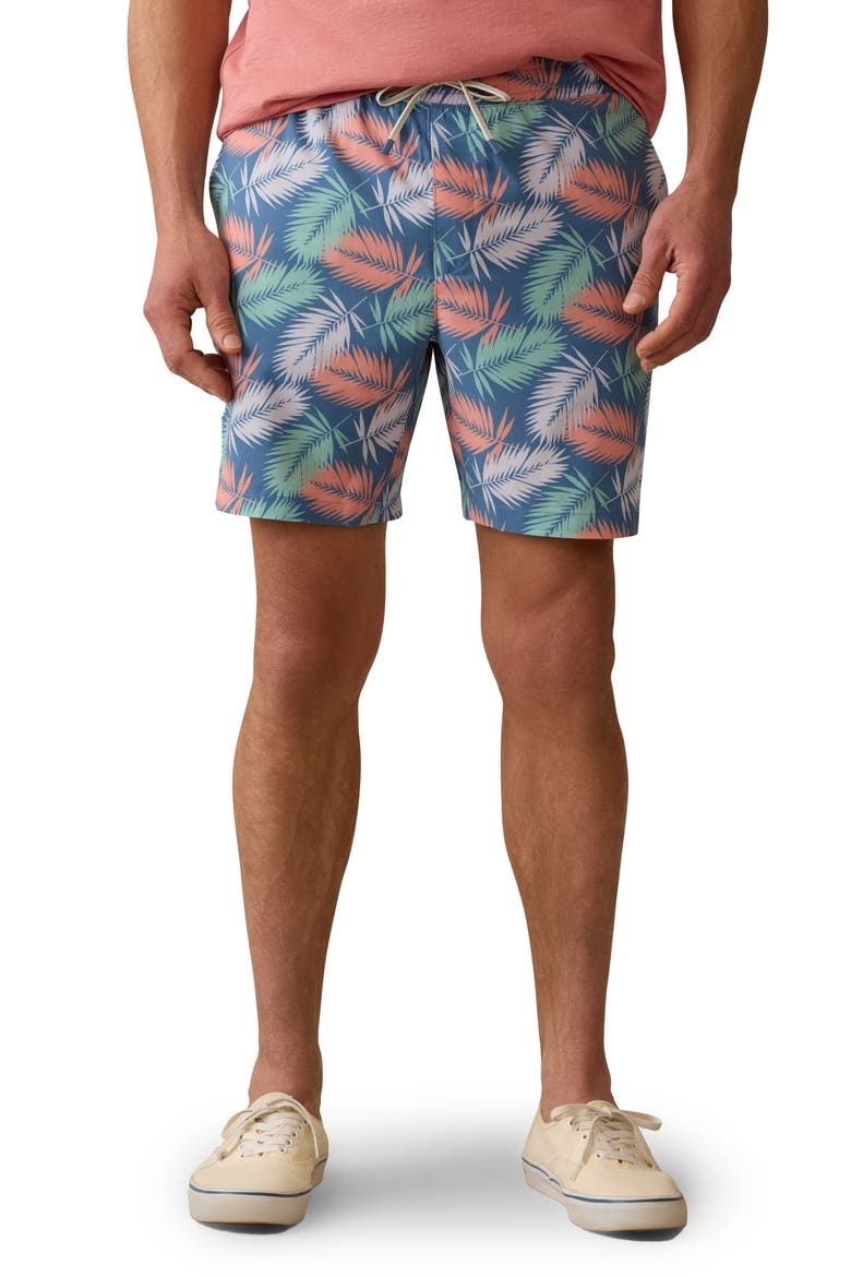 Shorelite Swim Trunks, Main, color, TWILIGHT PARADISE PALM
