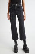 Sacai Belted Crop Bootcut Jeans