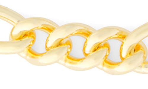 Fuzion Creations Figaro Chain Bracelet In Yellow