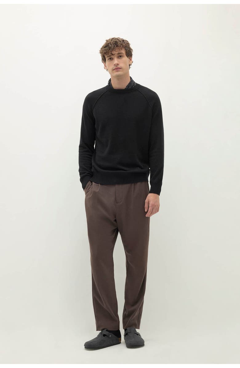 NAKED CASHMERE Lorenzo Cashmere Crewneck, Main, color, Black