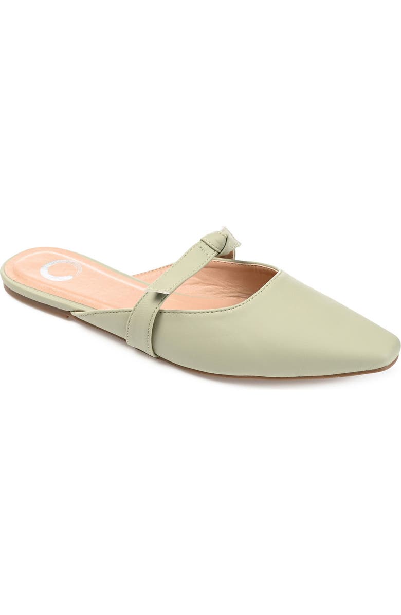 Journee Collection Missie Bow Mule, Main, color, Green