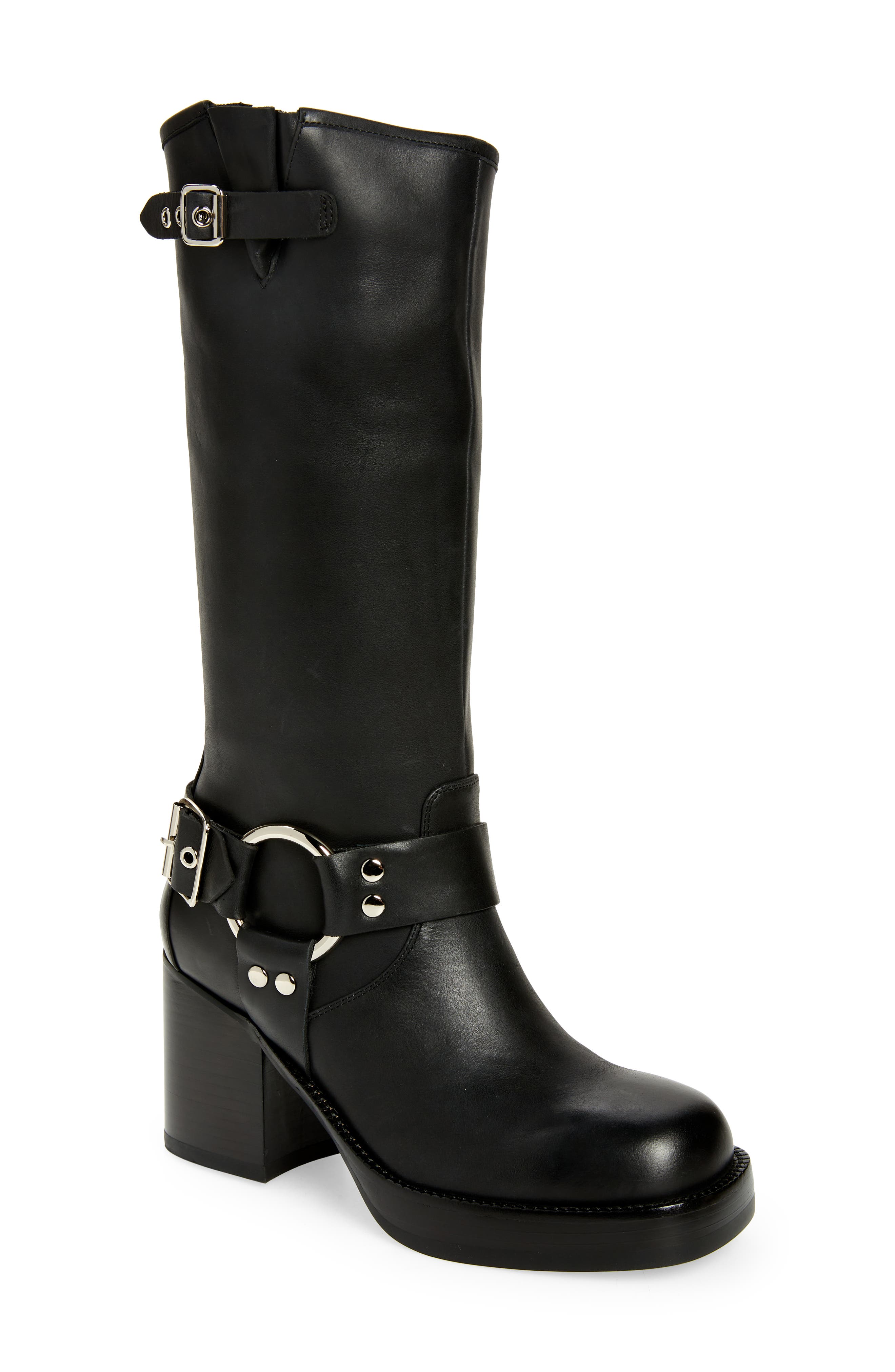 Jeffrey Campbell Punk-Zine Tall Boot, Main, color, 