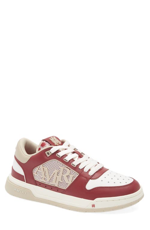 Shop Amiri Classic Low Top Sneaker In Deep Red