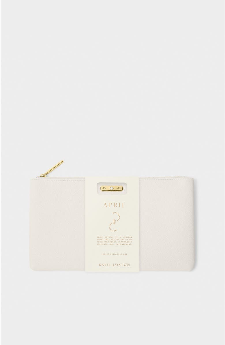 Katie Loxton Birthstone Pouch, Main, color, April