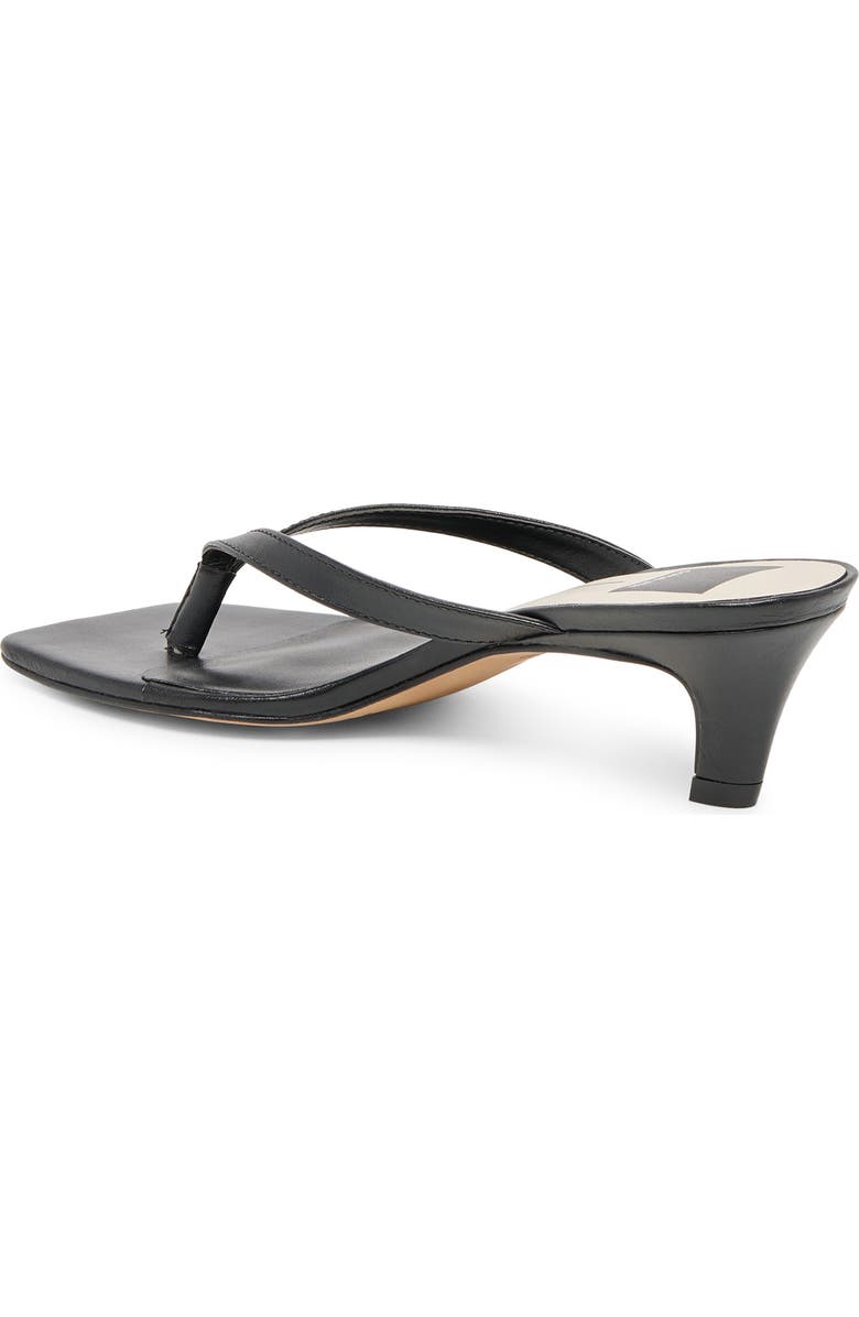 Dolce Vita Ramia Kitten Heel Flip Flop, Alternate, color, Black Leather