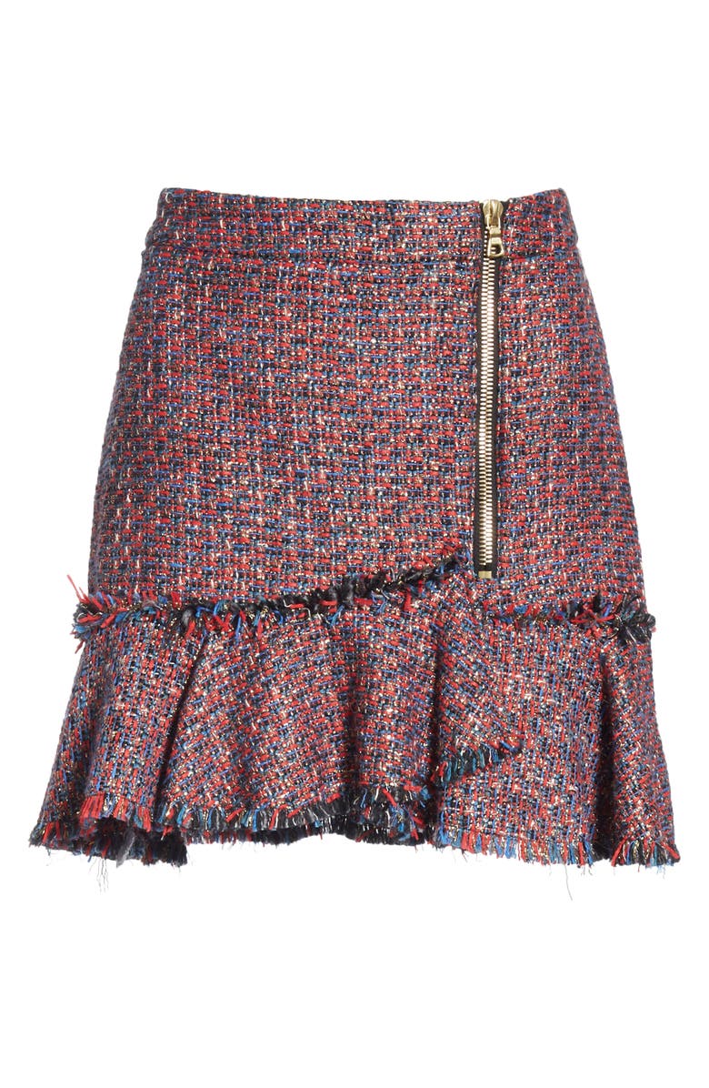Veronica Beard Madra Tweed Skirt, Alternate, color, 