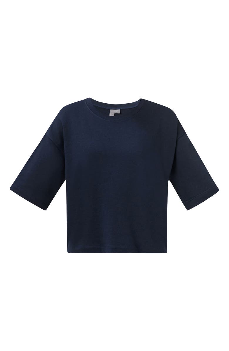 Sweaty Betty Short Sleeve Sweatshirt, Alternate, color, Navy Blue