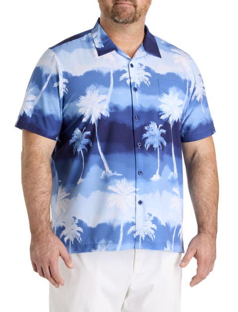 Big & Tall Bahama Coast Palm Showers Sport Shirt