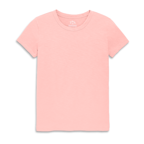 Shop Primary Adult Classic Slub Crewneck Tee In Flamingo