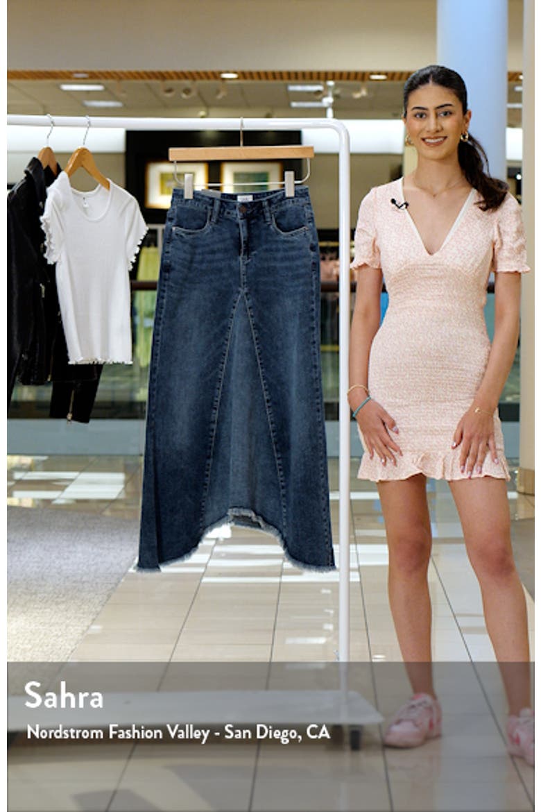 Long Jean Skirt video