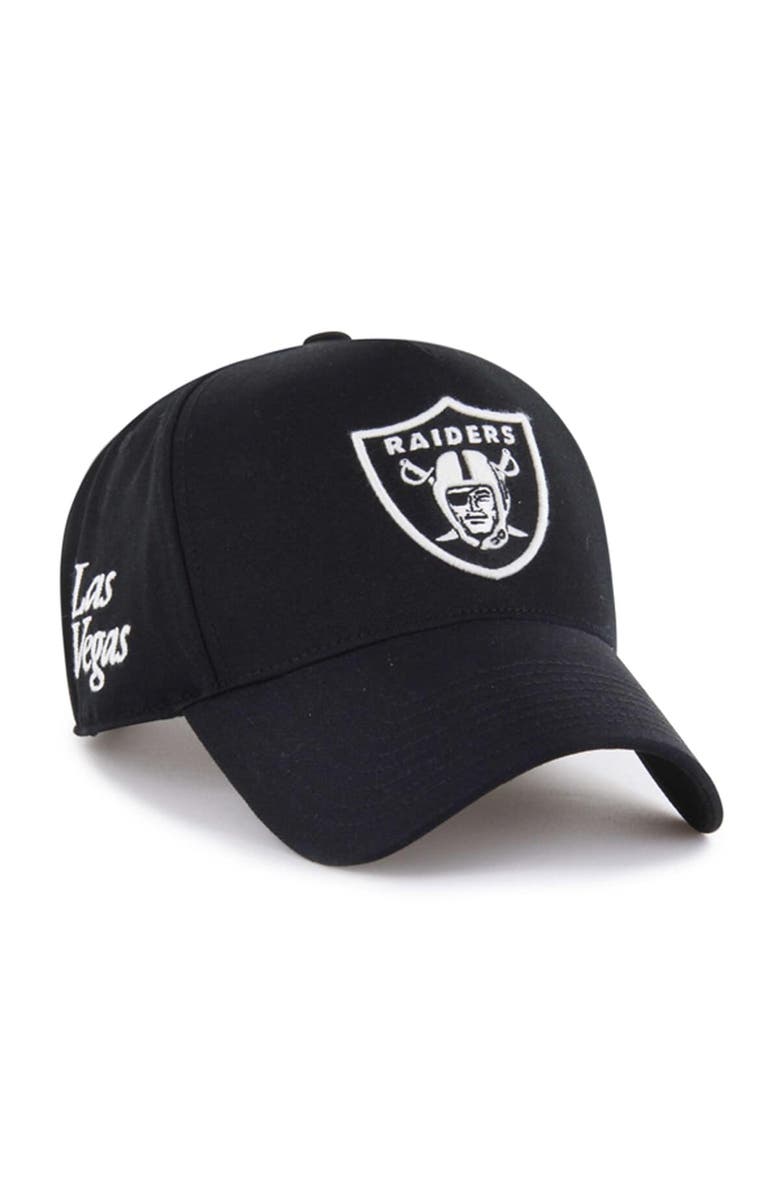 '47 Men's '47 Black Las Vegas Raiders Foundation Offside Adjustable Hat, Main, color, Black