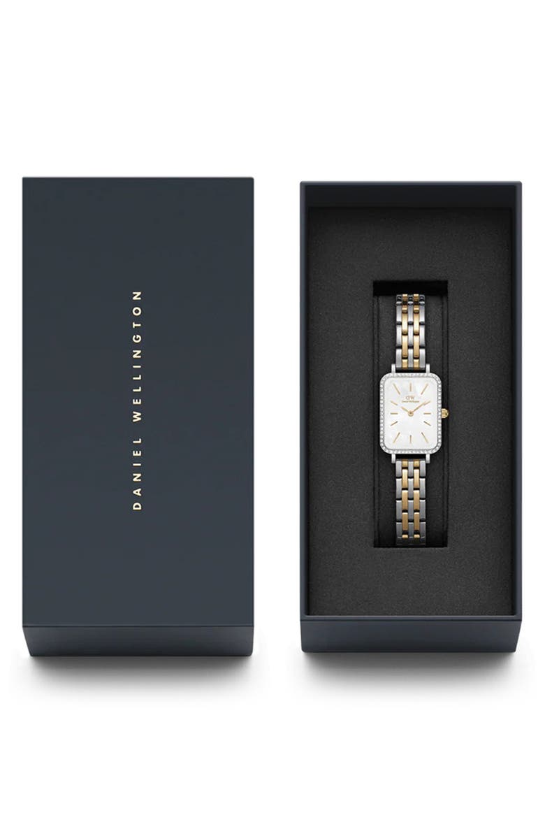 Daniel Wellington Quadro Bracelet Watch, 20mm x 26mm, Alternate, color, Gold
