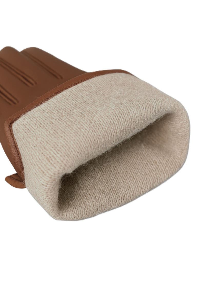 Premium Lamb Leather Touchscreen Gloves with Cashmere Lining, Alternate, color, manchu