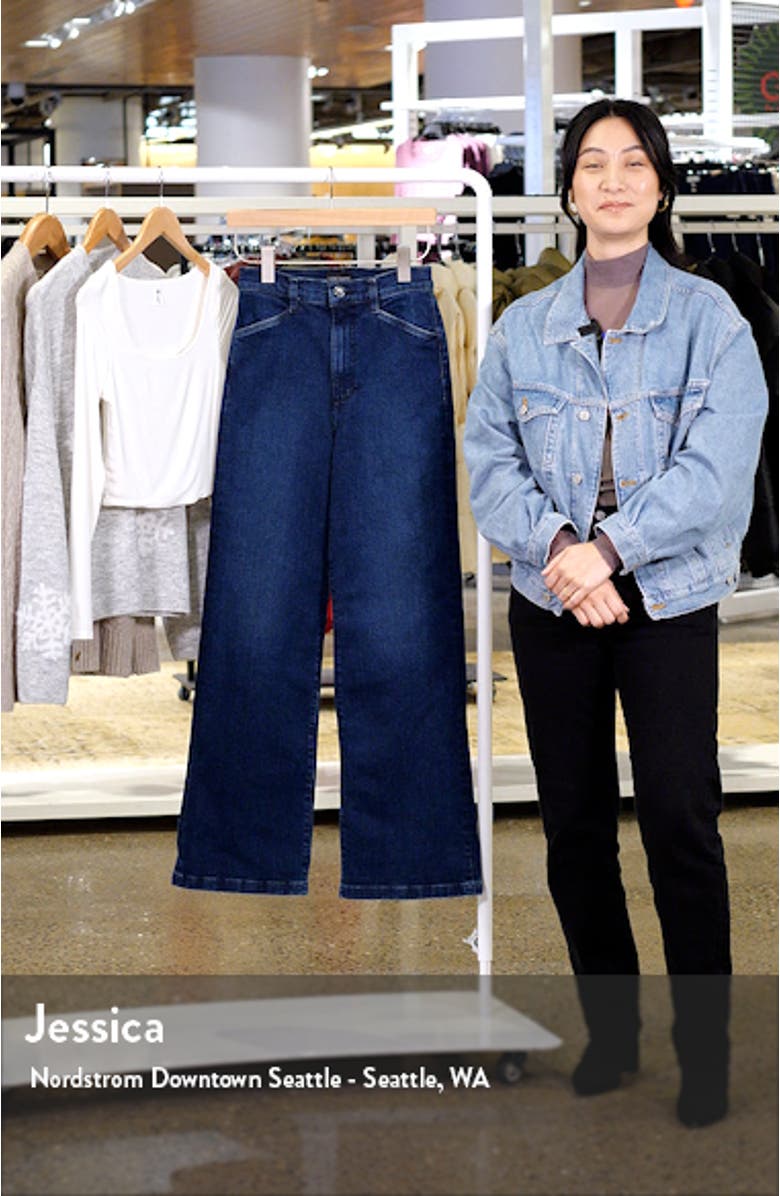 The Mischa Super High Waist Wide Leg Jeans, sales video thumbnail