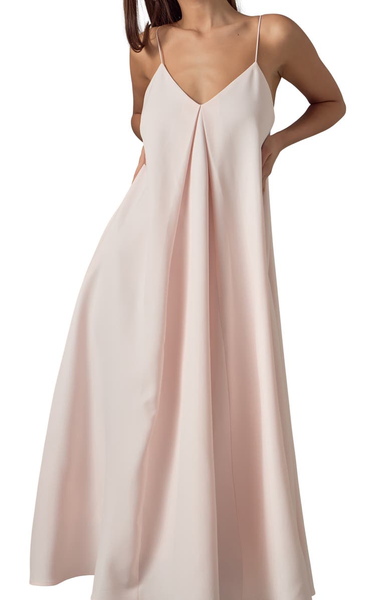 Endless Rose Godet Maxi Dress, Alternate, color, Pink
