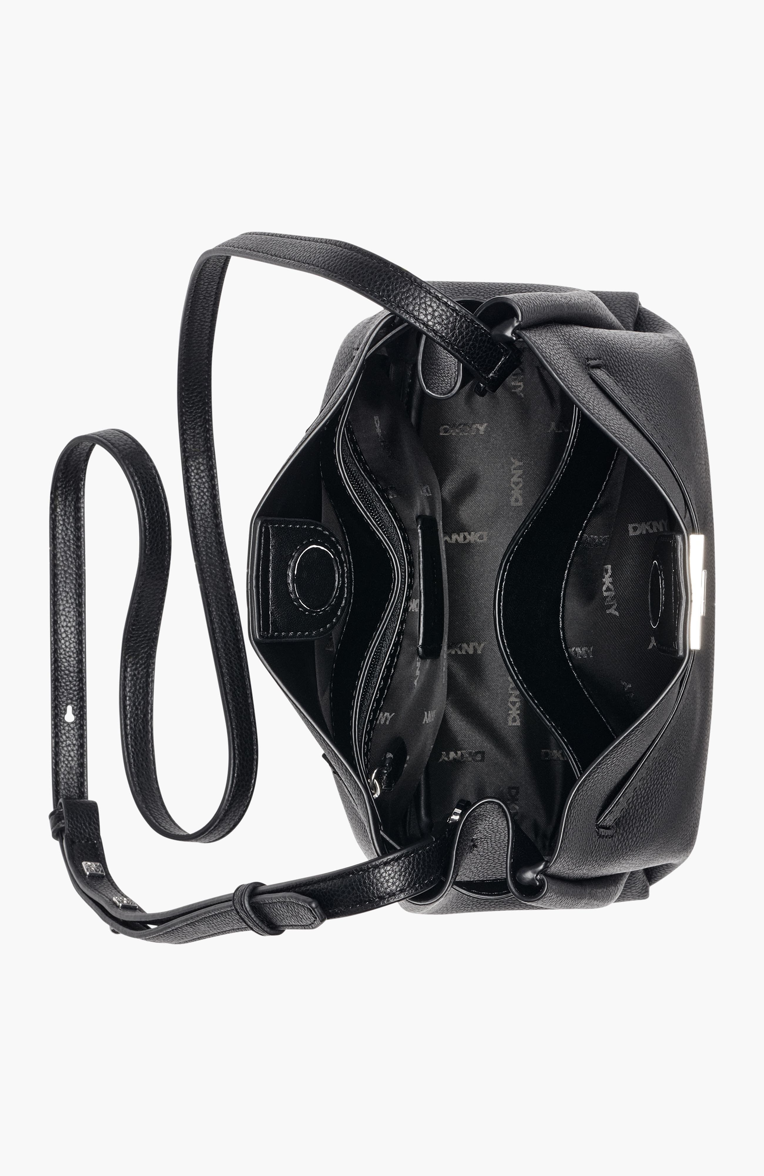 DKNY Bryar Crossbody, Alternate, color, Black/Silver