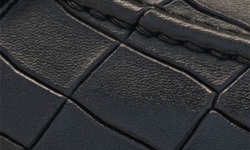 Mezlan Stamped Croc Embossed Penny Loafer