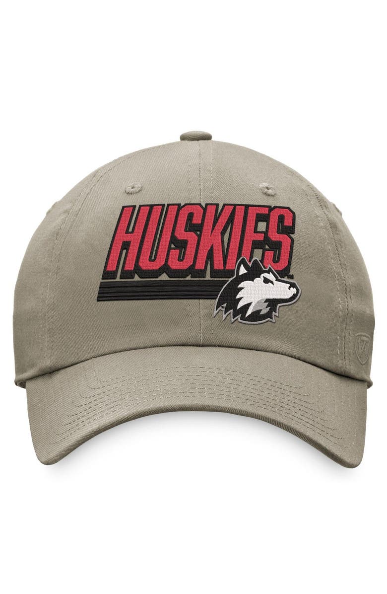 TOP OF THE WORLD Men's Top of the World Khaki Northern Illinois Huskies Slice Adjustable Hat, Alternate, color, Khaki