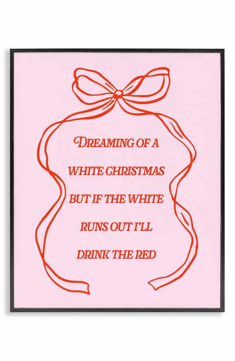 Stupell Industries Dreaming Of A White Christmas Framed Wall Art