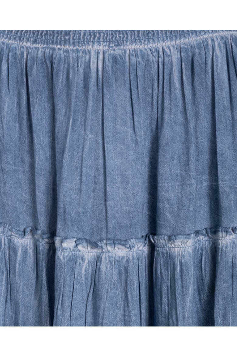 Kayla Smocked Bodice Top & Ruffle Skirt Set (Toddler, Little Kids, Big Kid)), Alternate, color, Stonewash