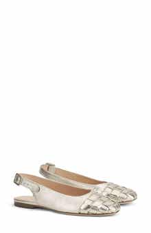 AGL Mara Wave Slingback Cap Toe Flat