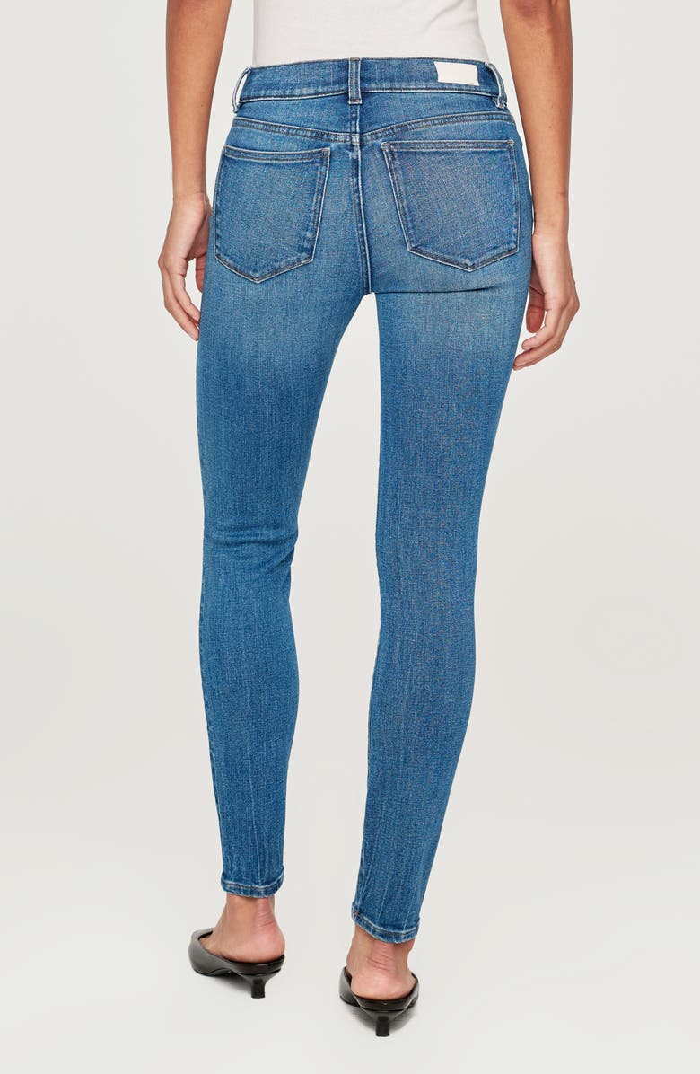 DL1961 Florence Instasculpt Raw Hem Mid Rise Skinny Jeans, Alternate, color, 