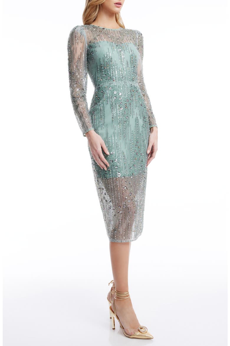 sophia long sleeve lace midi dress Sophia Long Sleeve Lace Midi Dress (Women)