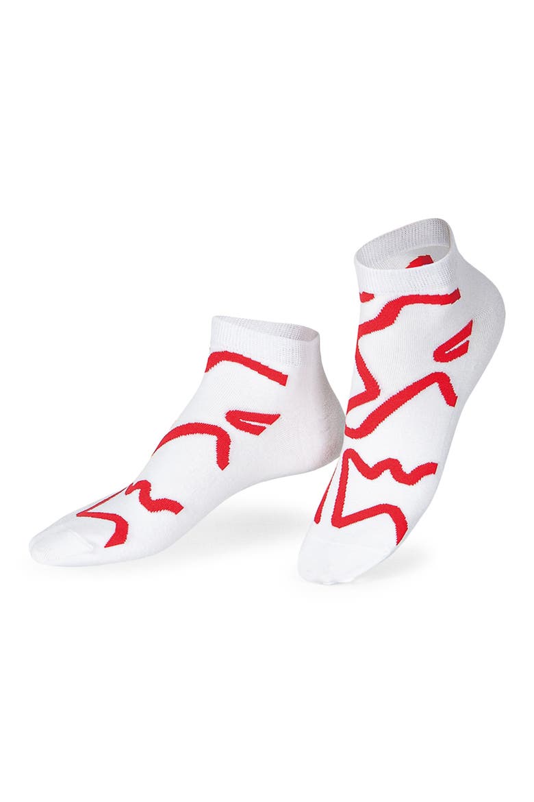 Assorted 2-Pack Strawberry Smoothie 3D Crew & Ankle Socks, Alternate, color, MULTICOLOR