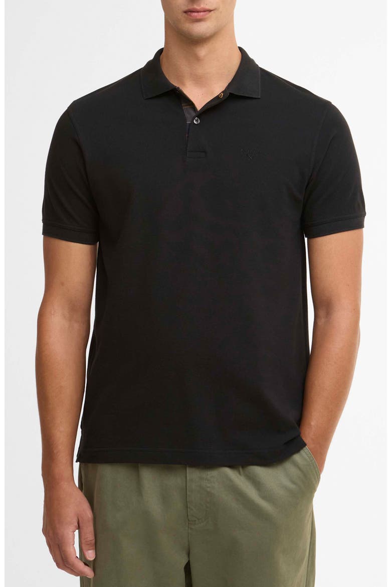 Tailored Fit Pima Cotton Polo, Main, color, BLACK