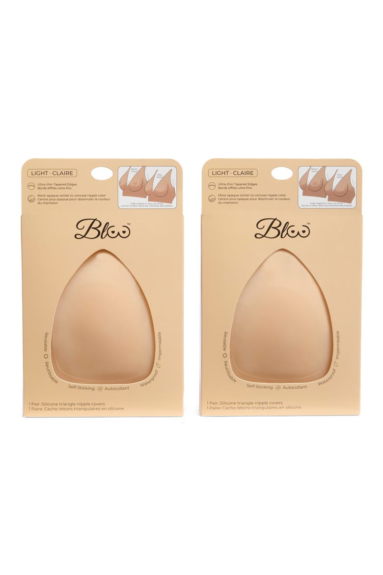 Dynamic Duo 2-Pack Triangle Nipple Covers, Alternate, color, LIGHT