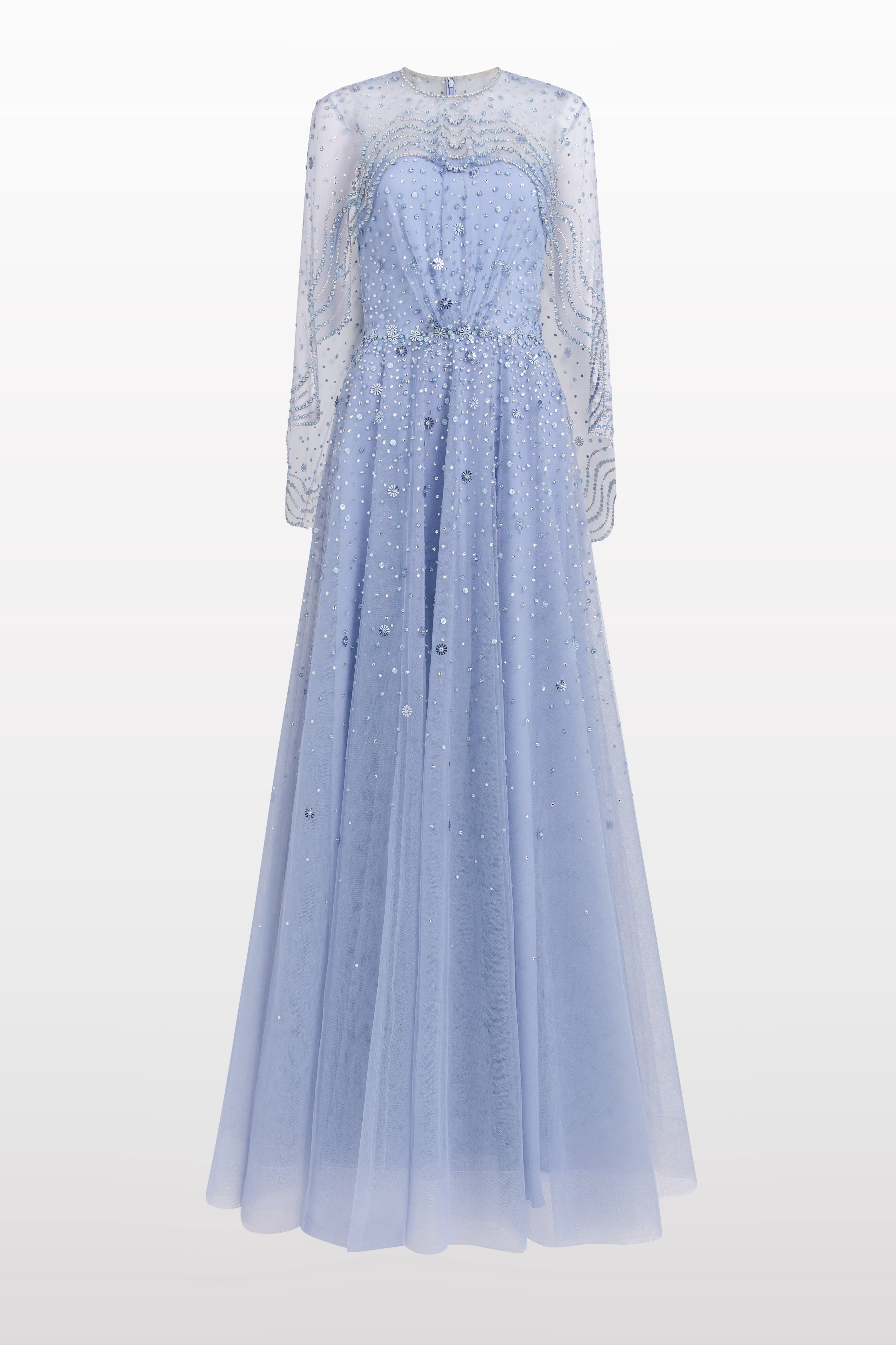 Oliver Beaded-Applique Maxi Dress - image 3