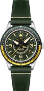 AVI-8 Flyboy Airmaster GMT Leather Strap Watch, 40mm