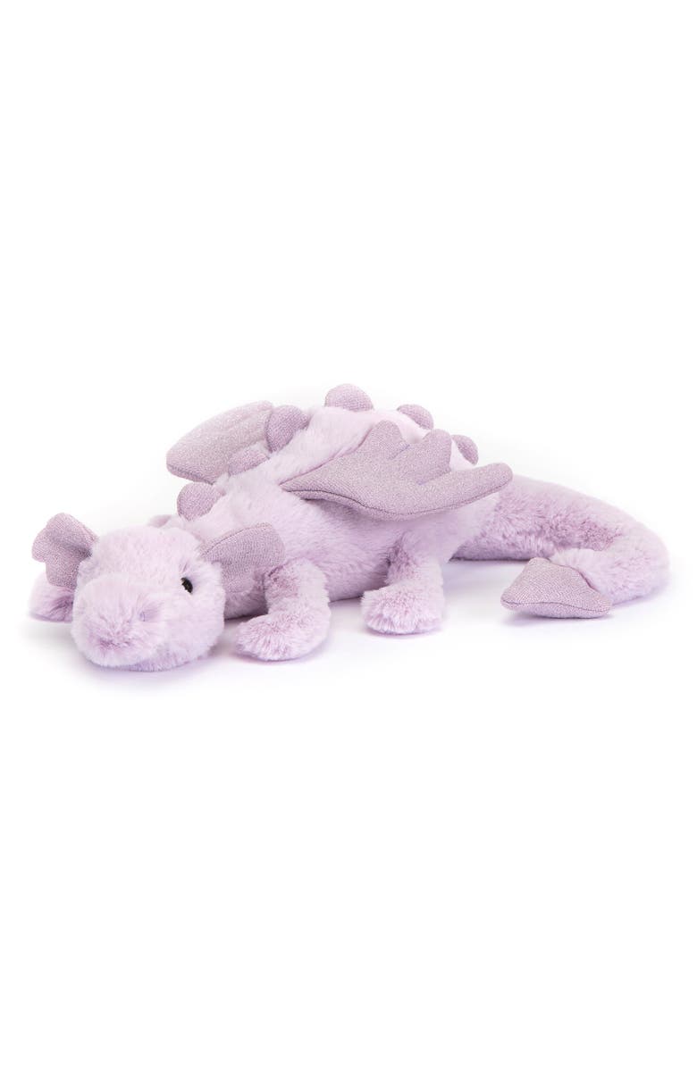Jellycat Lavender Dragon Stuffed Animal, Main, color,