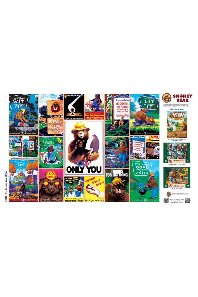 Smokey Bear National Parks 500pc Puzzle, Alternate, color, Multicolor