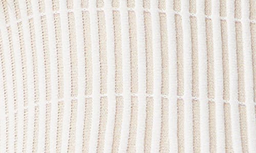 Shop Sam Edelman Breit Two Tone Sleeveless Peplum Sweater In Gardenia