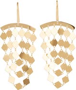 LANA 14K Gold Small Kite Cascade Earrings