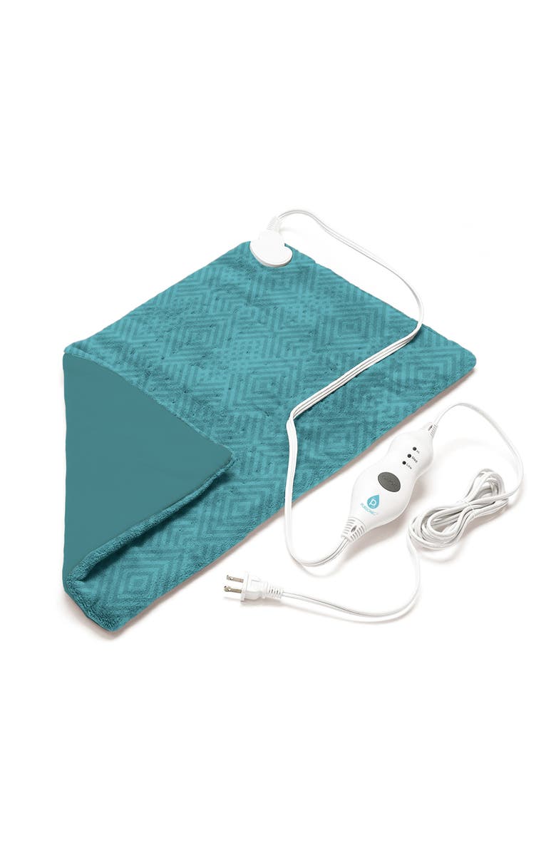 PURSONIC Extra Extra Large Electric Heating Pad, Main, color, Aqua