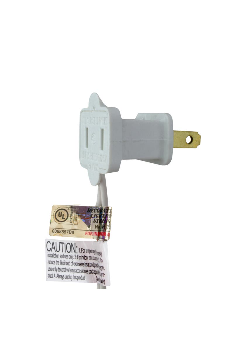 Northlight Santa Claus Christmas Light Set - Clear - 6' Green Wire - 10ct, Alternate, color, White