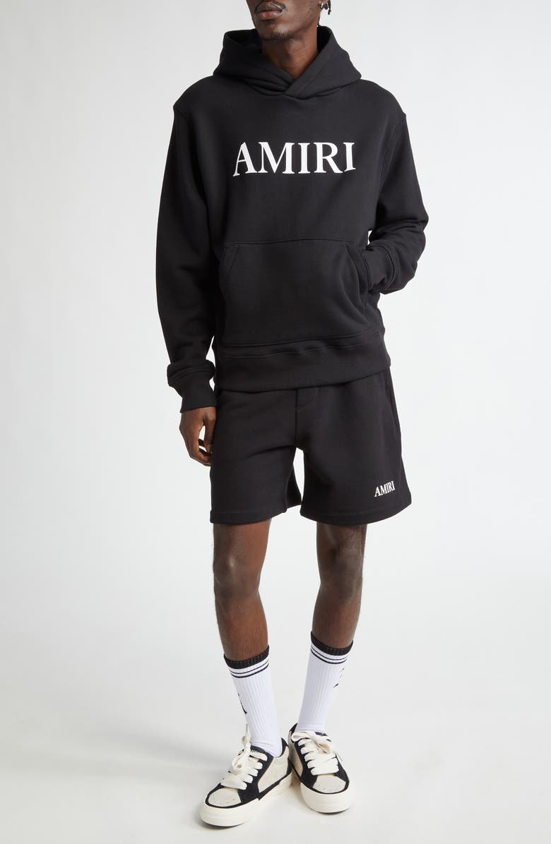 AMIRI Core Logo Cotton Knit Shorts, Alternate, color, Black
