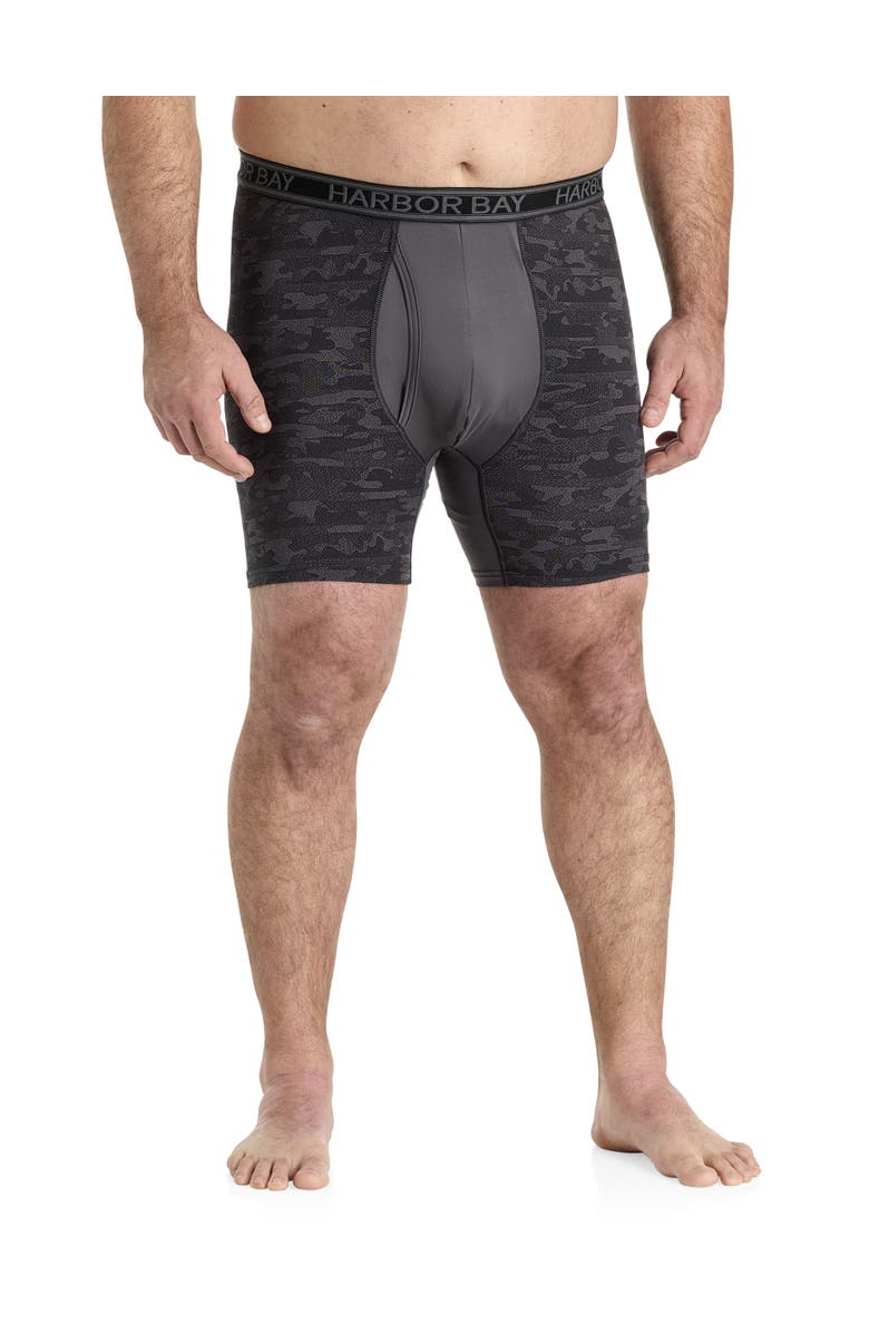 Harbor Bay by DXL Big 
Tall Colorblock Tech 5 Inch Boxer Briefs, Alternate, color, 