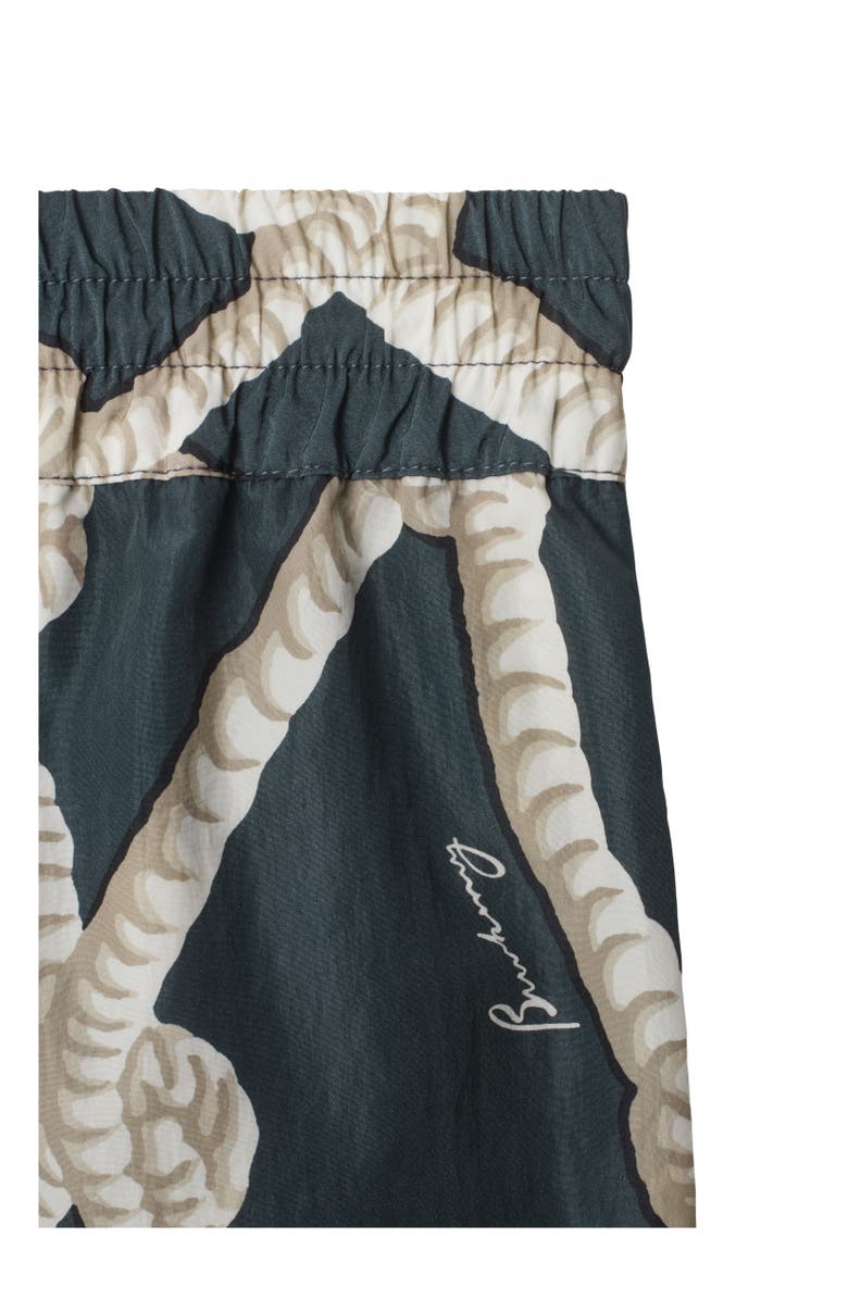 Burberry Knot Nylon Shorts, Alternate, color, Magnet