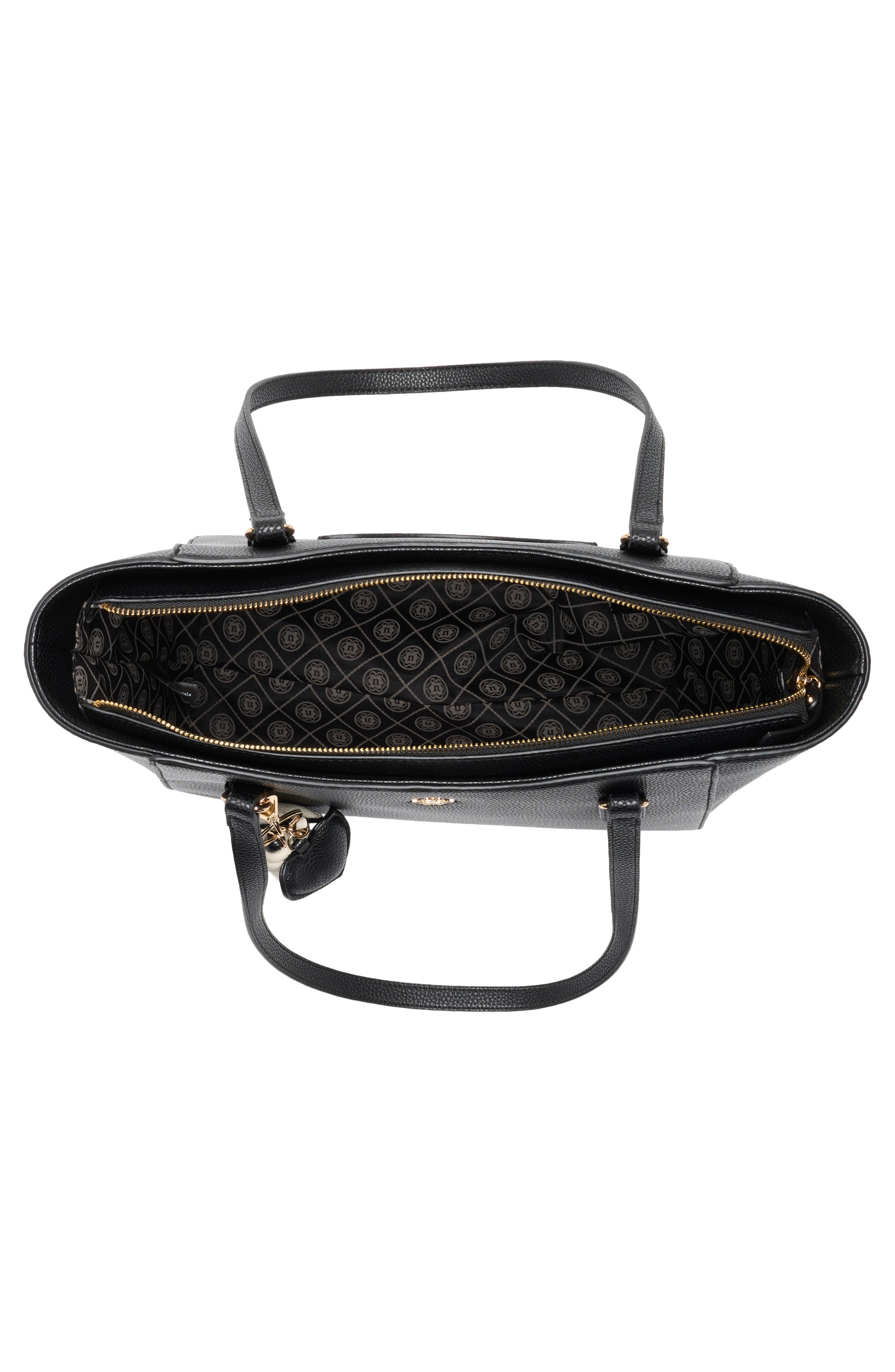 Nanette Lepore Three Piece Tote, Baguette & Card Wallet Set, Alternate, color, Black - Rice