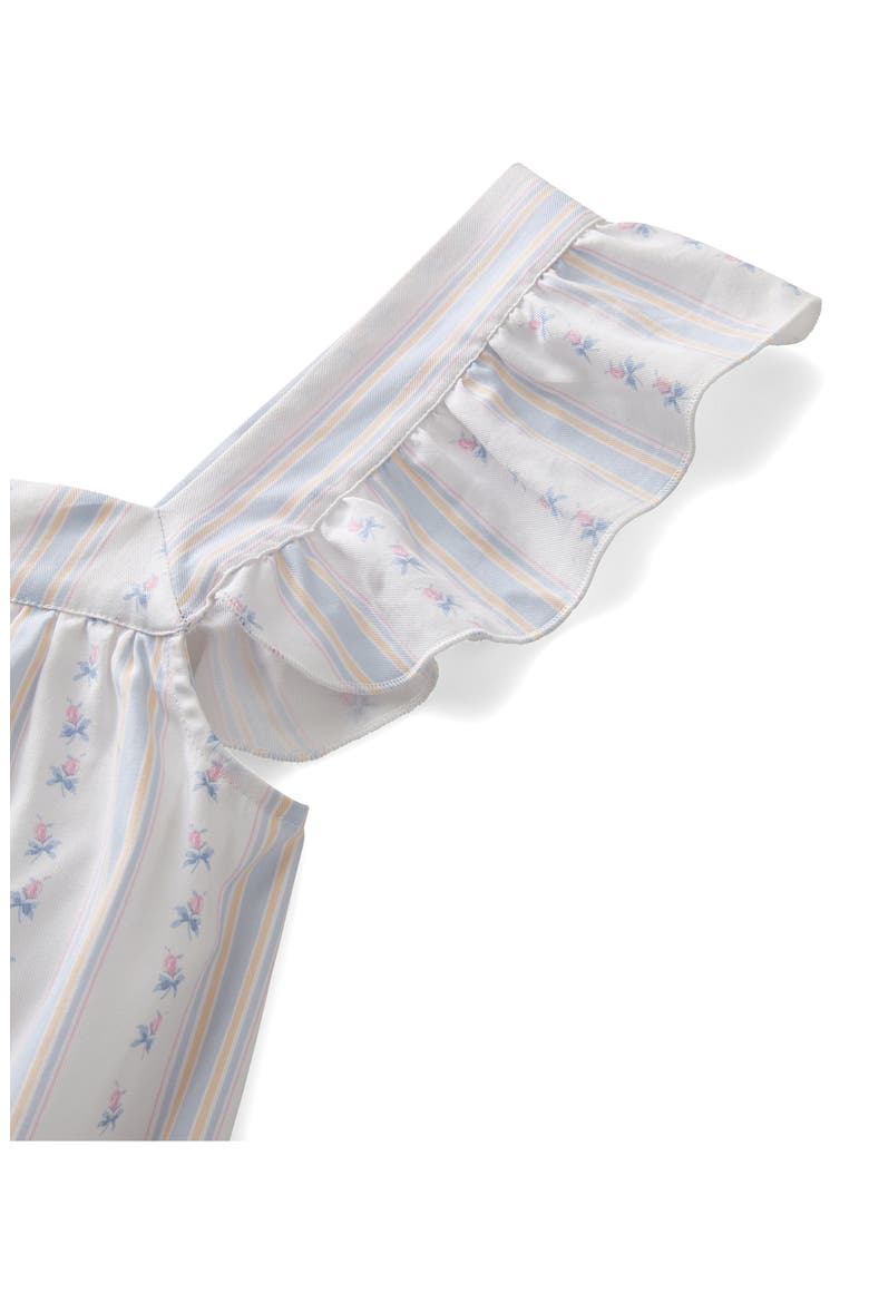 Clara Cotton Twill Short Pajamas, Alternate, color, WHITE