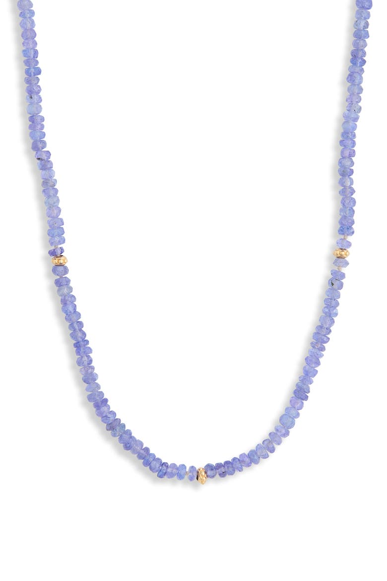 Bohme Tanzanite Beaded Necklace, Main, color, PURPLE